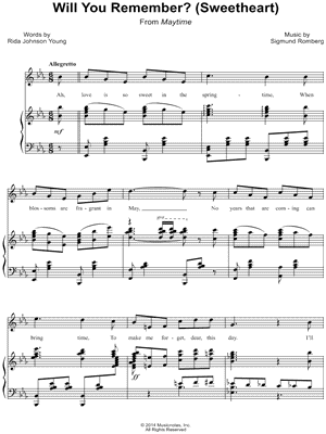 Will You Remember? (Sweetheart)