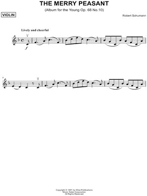 Album for the Young, Op. 68, No. 10 - The Merry Peasant [Main Theme]