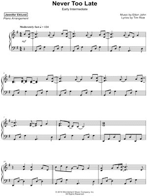 Never Too Late [early intermediate]