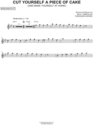 Cut Yourself a Piece of Cake - C Instrument